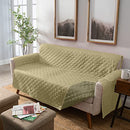 HOME DETAILS QUILTED REVERSIBLE FURNITURE PROTECTOR SLIPCOVER - OLIVE/SAGE - Like New