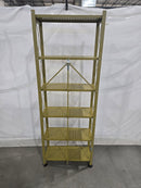 ORIGAMI FOLDABLE STEEL 6-TIER BOOKSHELF - GOLD - Scratch & Dent