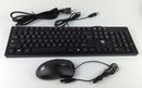 QR wired keyboard and optical mouse QR-70 - Black - Brand New