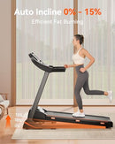 RENESTAR TREADMILLS FOR HOME TREADMILL WITH 0-15% AUTO INCLINE FOLDING TREADMILL - Like New