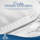 DAN RIVER Double Needle Pillows King (20x36), Set of 2 | Hotels Essentials White - Like New