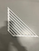 PURADRY BEAUTY TOOL DRYING RACK SILICONE WRAPPED OVER THE SINK, 17X6.5 - WHITE - Brand New