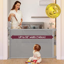 Momcozy Retractable Easy-to-Use Mesh Baby Gate B08V8QBXCW - White - Brand New