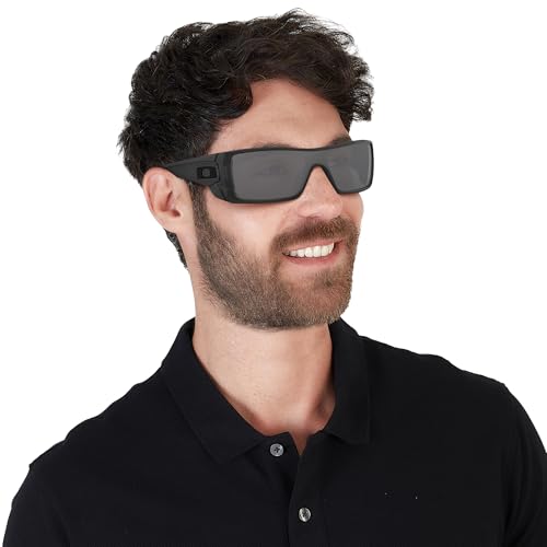 OAKLEY MEN'S OO9101 BATWOLF RECTANGULAR SUNGLASSES - BLACK - Like New