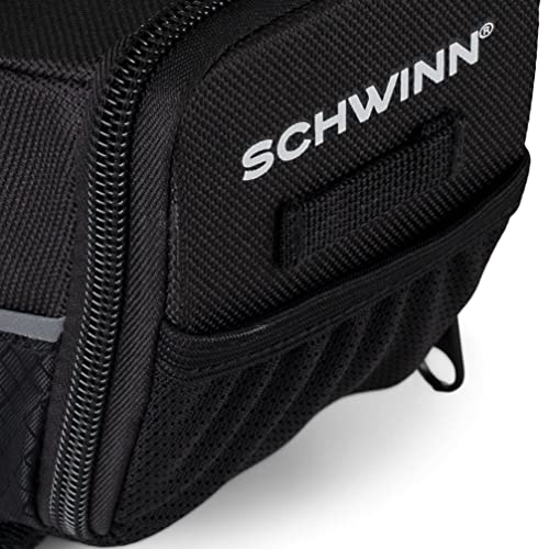 SCHWINN BIKE BAG PANNIER STORAGE MOUNTED BICYCLE ACCESSORIES SW80224 - BLACK - Like New