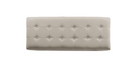 HOMEPOP LARGE TUFTED 46 IN. GREY DURABLE POYLESTER BEDROOM BENCH - LIGHT GRAY - Like New