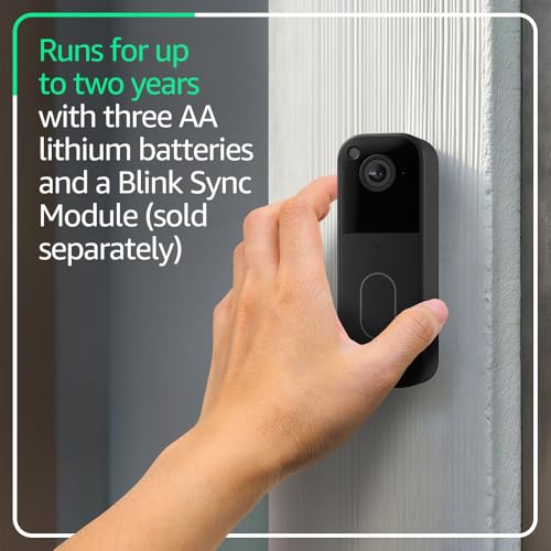 Blink Video Doorbell (newest model) – Head-to-toe HD view, two-year battery life - Like New