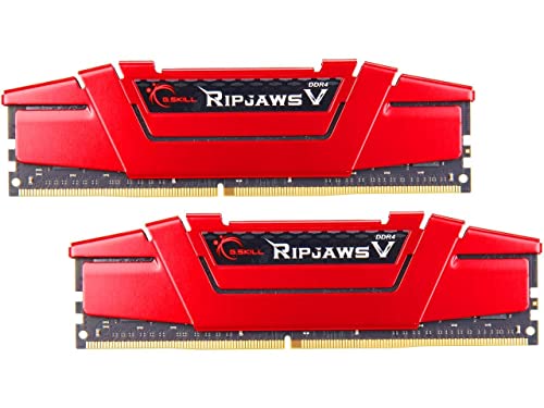 G.SKILL RipjawsV Series DDR4 RAM (XMP) 32GB 2x16GB 3600MT/s CL19-20-20-40 - Red - Brand New