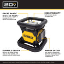 DEWALT 20V MAX* GREEN ROTARY TOUGH LASER - YELLOW/BLACK - Like New