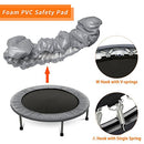 38/40" Mini Exercise Trampoline for Adults or Kids - Indoor Fitness (Gray) - Brand New