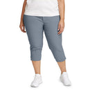 0756 EDDIE BAUER WOMENS RAINIER CAPRI SIZE 20W, GRAPHITE - Brand New