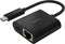 Belkin USB-C To Ethernet and Charge Adapter INC001BTBK - Black Like New