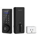 PHILIPS 4000 SERIES WI-FI BRIDGE FINGERPRINT SMART DEADBOLT - MATTE BLACK - Like New