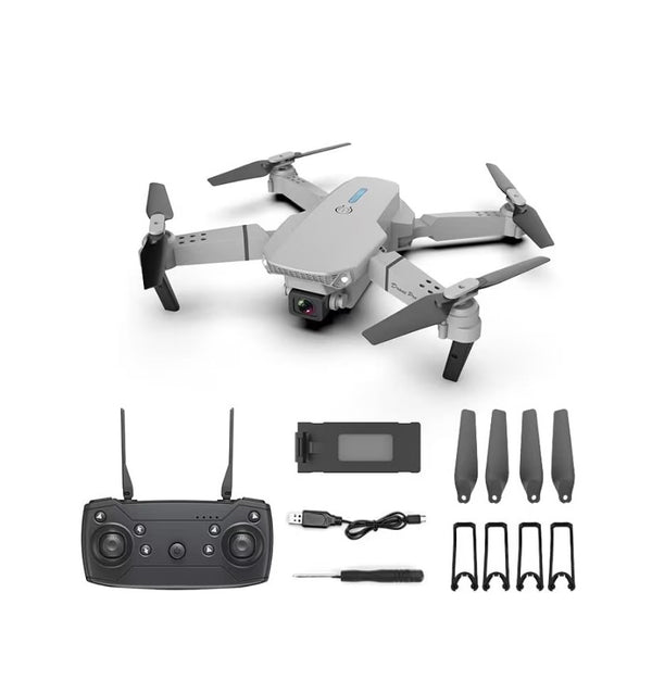 LGDSY Wifi FPV Aerial Drone, E99 Pro Foldable Quadcopter Aerial camera UAV -Grey - Like New