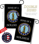 BREEZE DECOR HOME OF NATIONAL GUARD SOLDIER GARDEN FLAG 13 X 18.5 - BLACK - Brand New