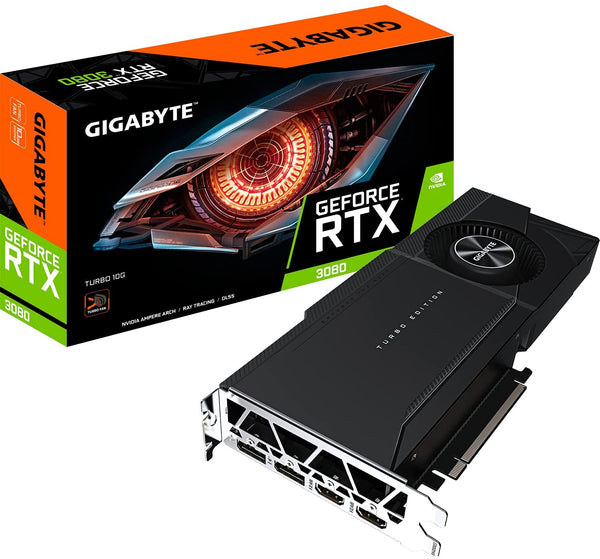 Gigabyte GV-N3080TURBO-10GD GeForce RTX 3080 Turbo 10G R2 LHR 10GB GDDR6X New
