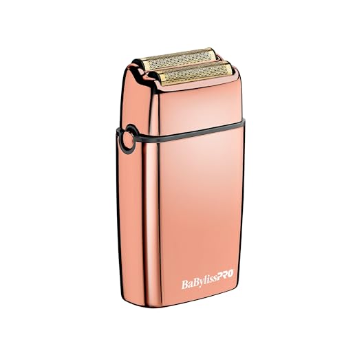 BABYLISSPRO METALFX ELECTRIC DOUBLE-FOIL SHAVERS, FXFS2RG - ROSEGOLD - Like New