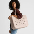 BOGG BAG Original Large Tote – 19” x 14” x 9” – Washable (Peachy Beachy Buttons) - Brand New