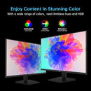 KTC 24" COMPUTER MONITOR FULL HD 100HZ HDR10 FREESYNC HDMI-VGA H24V13 - BLACK - Like New