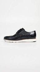 C26469 COLE HAAN MEN'S ORIGINAL GRAND SHORTWING OXFORD BLACK/WHITE SIZE 8W - Like New