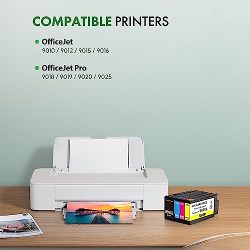 UTEFUL HP 962XL INK CARTRIDGES BLACK CYAN MAGENTA YELLOW 4 PACK - BLACK MAGENTA - Like New