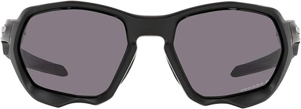 OAKLEY Oo9019 Plazma Rectangular Sunglasses - Prizm Grey Polarized/ Matte Black Like New