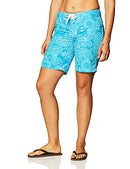 KANU SURF WOMEN'S MARINA UPF 50+ ACTIVE SWIM BOARD SHORT SIZE 8 LANAI BLUE - Like New