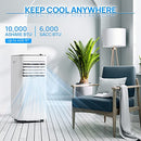 TURBRO 6,000 BTU PORTABLE AIR CONDITIONER COOLS 400 SQ. FT. FMP06AC - WHITE - Like New