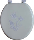 DREAM BATH SOFT CUSHIONED ROUND TOILET SEAT HARDWARE 801 - WHITE - Like New