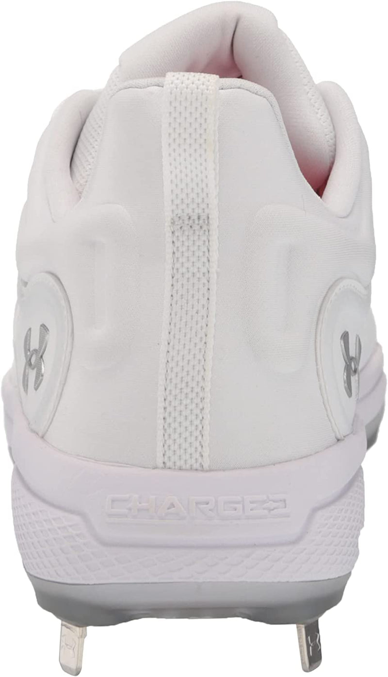 3024328 Under Armour Women's Glyde Mt Softball Shoe White 100 Size 8 - Like New