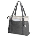 BAG WIZARD WOMEN'S WORK BAG WITH LAPTOP COMPARTMENT ZIPPER - DARK GRAY - Like New