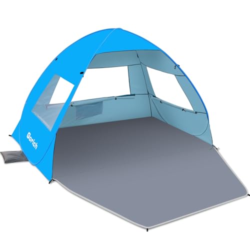 Gorich Easy Pop Up Beach Tent for 3-4 Person UPF 50+ UV Protection Umbrella - Brand New