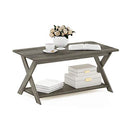 FURINNO MODERN SIMPLISTIC COFFEE TABLE 35.4 X19.6 X16 - FRENCH OAK GREY - Like New
