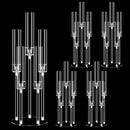 CHEROCITO 4 SET 5 ARMS ACRYLIC CANDELABRA CENTERPIECES WEDDING TABLE - CLEAR - Like New
