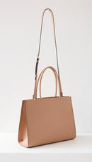 TORY BURCH WOMEN'S SMALL ELLA BIO TOTE - LIGHT SAND - Brand New