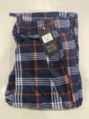 YUNA PAJAMA PANTS WOMENS MULTI PLAID ELASTIC WAIST - SIZE: XL/2XL - BLUE/ORANGE - Brand New
