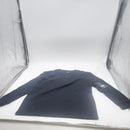 BLUE ICE MENS CHARCOAL LONG SLEEVE STRETCH HENLEY SHIR - SIZE: MEN S - BLACK - Brand New