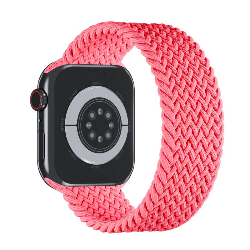 APPLE WATCH BAND BRAIDED SOLO LOOP 41MM, SIZE 6 - GUAVA - Like New