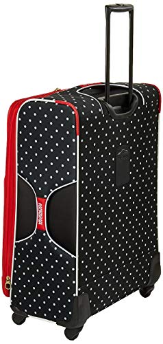 American Tourister Disney Softside Luggage with Spinner Wheels, Minnie Mouse Red - Like New
