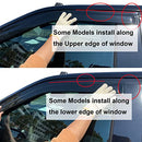 Gldifa Rain Guards for Silverado Crew Cab Avalanche Escalade 02-07 Smoke - Brand New