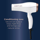 Conair Double Ceramic 1875W Hair Dryer 3 Heat/ 2 Speed Blow Dryer - White - Like New