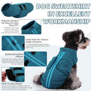 QUEENMORE SMALL DOG SWEATER, SOFT FLEECE VEST PULLOVER JACKET, PEACOCK-BLUE - Brand New