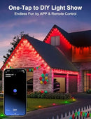 NEXILLUMI 100FT SMART RGB LED LIGHTS OUTSIDE 16 MILLION DIY COLORS - MULTICOLOR - Like New