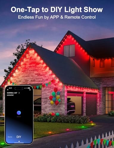 NEXILLUMI 100FT SMART RGB LED LIGHTS OUTSIDE 16 MILLION DIY COLORS - MULTICOLOR - Like New