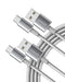 ANKER USB TO USB C CABLE [2 PACK, 6FT] USB A TO USB C CHARGER CORD - SILVER - Like New