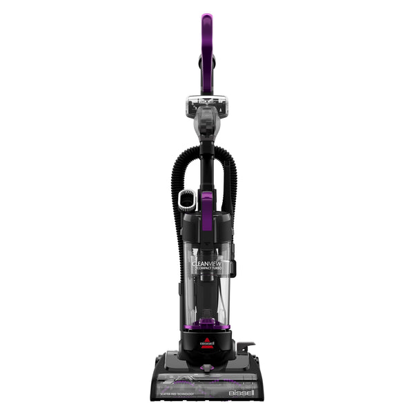 BISSELL CLEANVIEW COMPACT TURBO UPRIGHT VACUUM WAND, 3437-GRAY/PURPLE - Like New