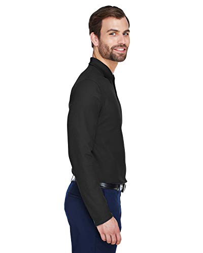 DEVON & JONES MEN'S DRYTEC20 PERFORMANCE LONG-SLEEVE POLO 2XL BLACK - Like New