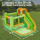 SUNNY & FUN COMPACT BOUNCE-A-ROUND INFLATABLE WATER SLIDE PARK - MULTI - Like New