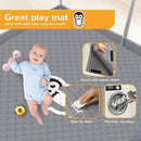 Li'l Pengyu - Gray PJ-127M Large Baby Playpen 50x50 in Mat No Gaps - Gray - Like New