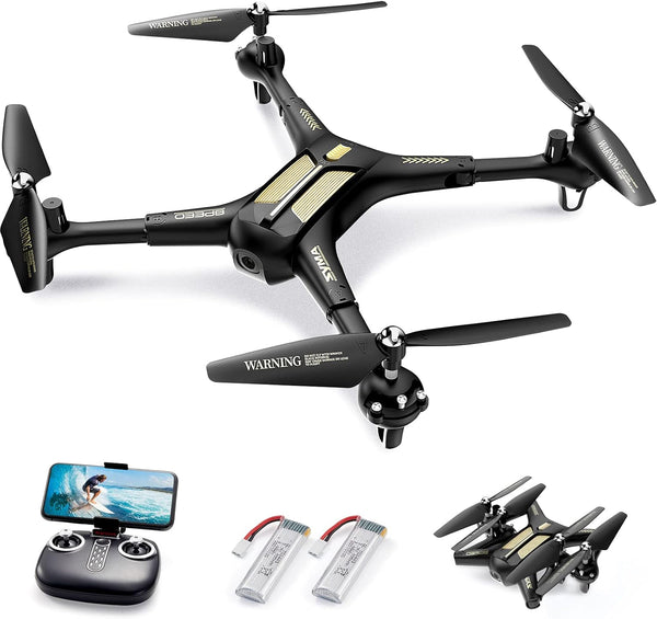 SYMA DRONE WITH CAMERA CAMERA DRONES FOR KIDS REMOTE CONTROL - BLACK/GOLD Like New